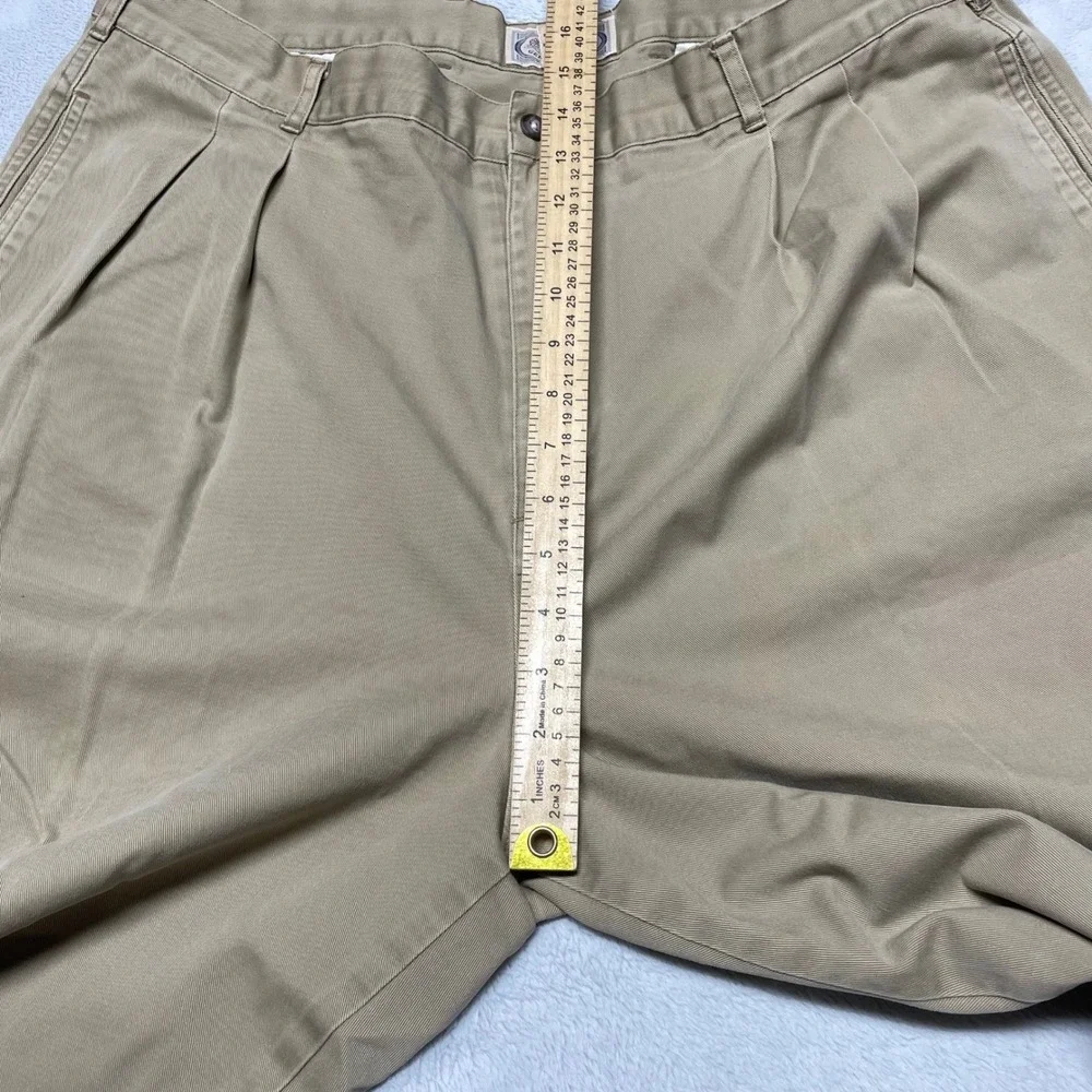 Vtg 90s‎ Abercrombie Fitch Pleated Chino Pants Mens 40x34 Khaki Cotton Baggy Ivy